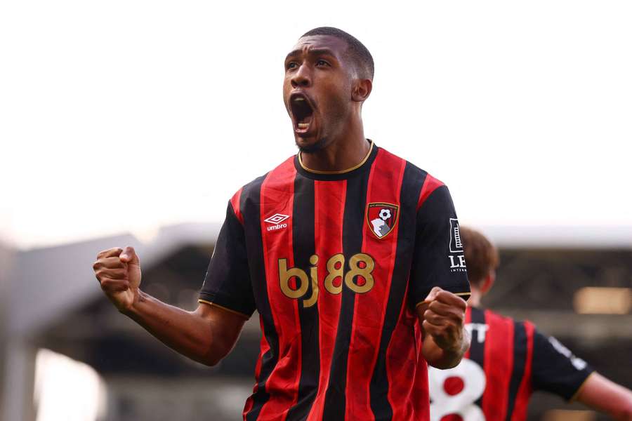 Rayan celebrates scoring Bournemouth's winning goal in the 53rd minute