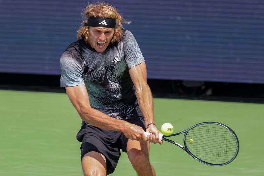 Alex Zverev în acțiune la Cincinnati