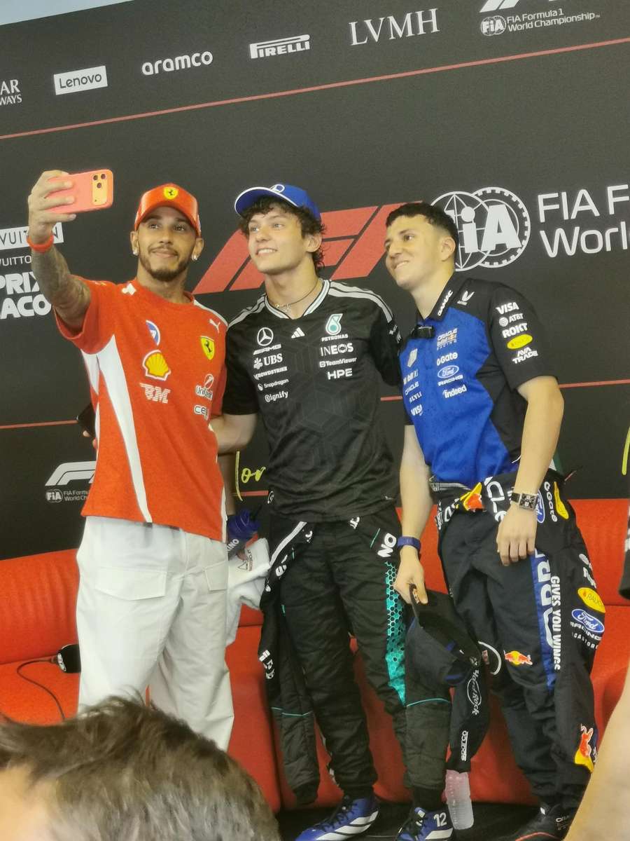 Le trio en selfie Le trio en selfie