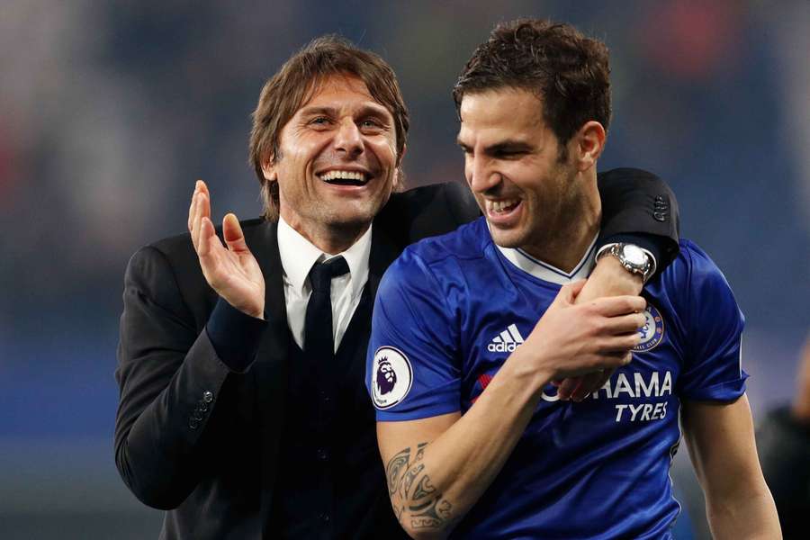 Antonio Conte treinou Fabregas no Chelsea