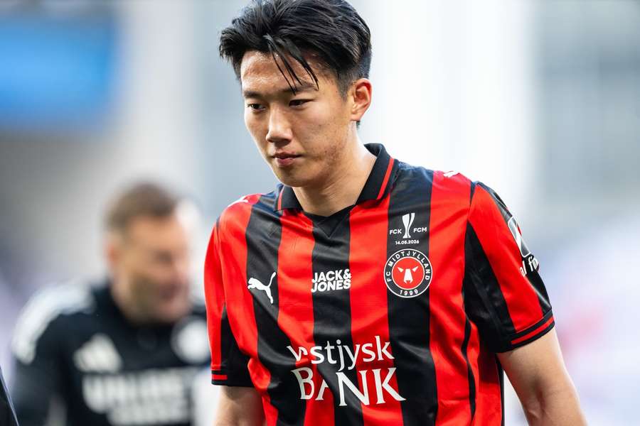 Lee Han-beom in action during the Danish Cup final Lee Han-beom in action during the Danish Cup final