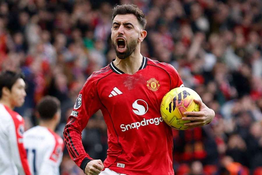 Bruno Fernandes iniciou a reação do United contra o Palace