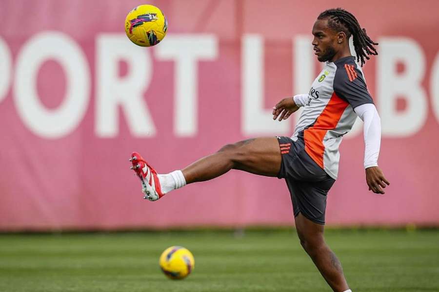 Renato Sanches em treino Seixal esta terça-feira