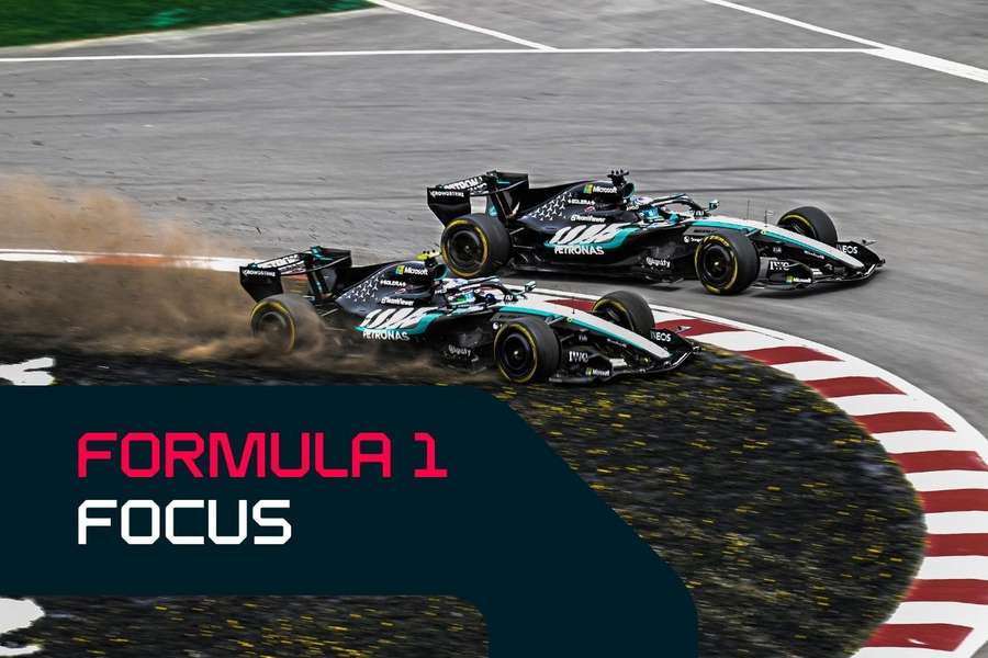 Kimi Antonelli va fuori pista lottando con George Russell Kimi Antonelli va fuori pista lottando con George Russell