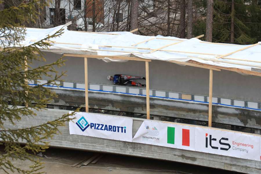 La piste de bobsleigh en mars 2025. La piste de bobsleigh en mars 2025.