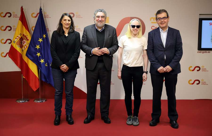 García, Rodríguez Uribes, Susana Rodríguez y Botía, de izquierda a derecha