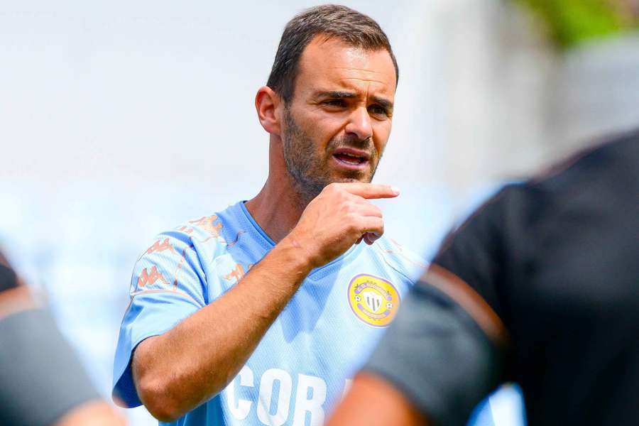 João Gião num treino do Nacional