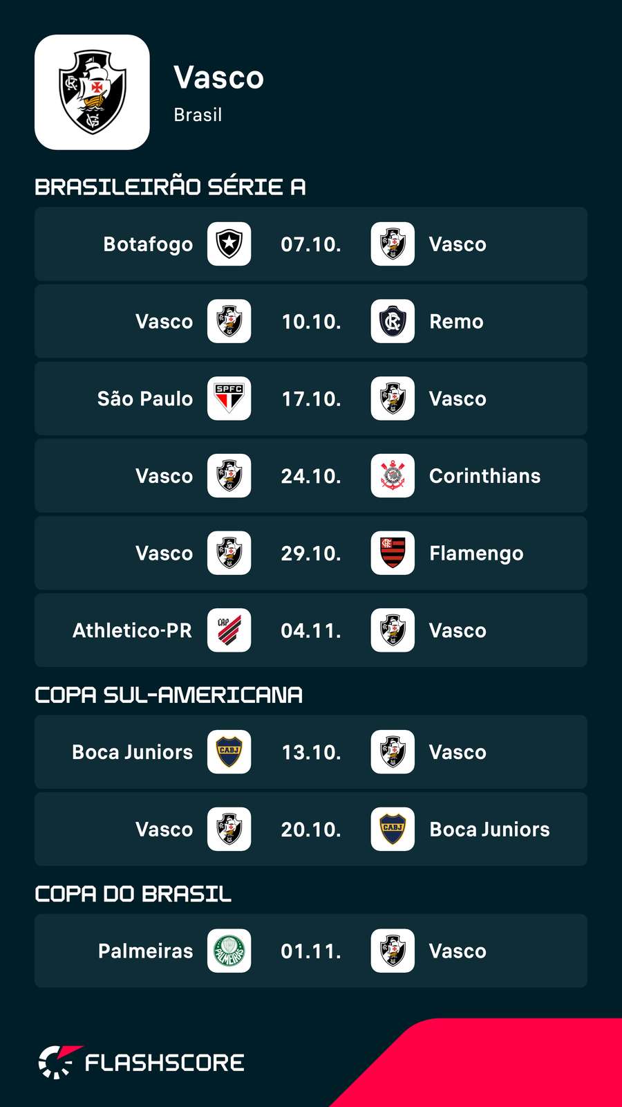 Parte da sequência vascaína Parte da sequência vascaína