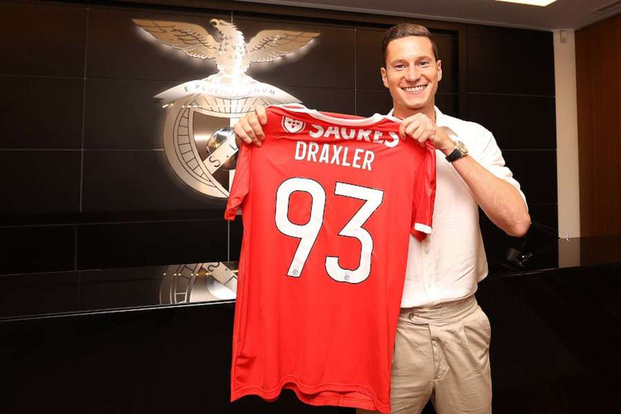 Draxler chegou ao Benfica emprestado pelo Paris Saint-Germain