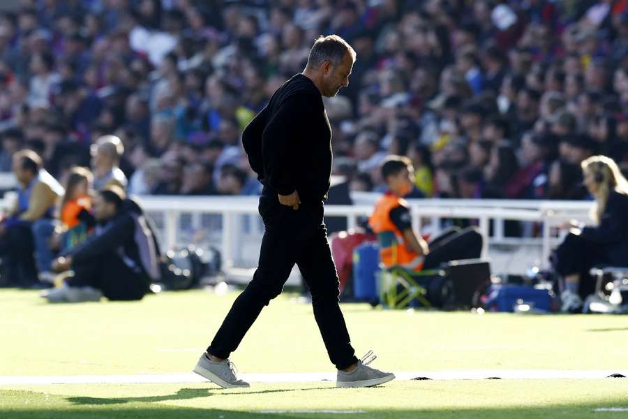 Flick looking dejected