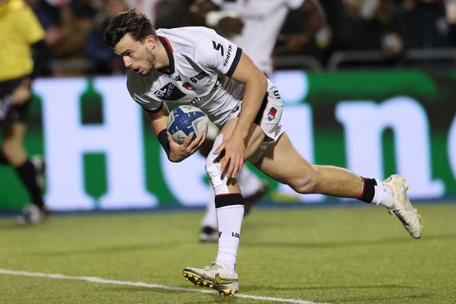 Ethan Dumortier in action for Lyon