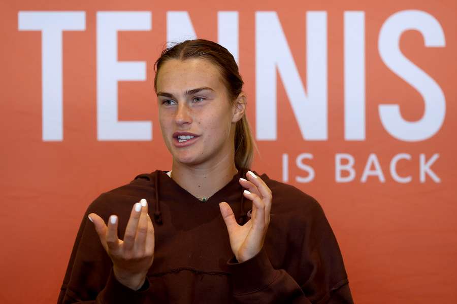 Sabalenka lamentou clima de tensão nos vestiários