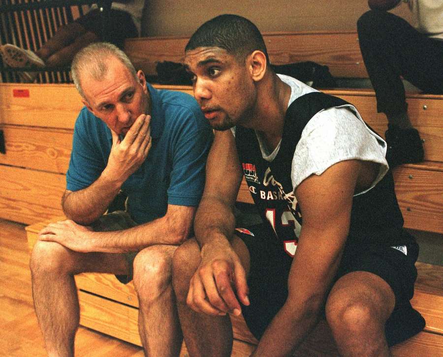 Popovich en Duncan in 1999