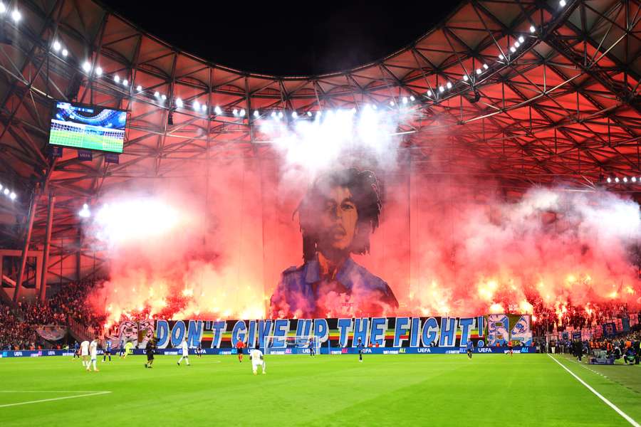 Les supporters marseillais le 5 novembre.