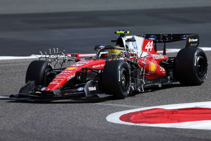 Lewis Hamilton in pista