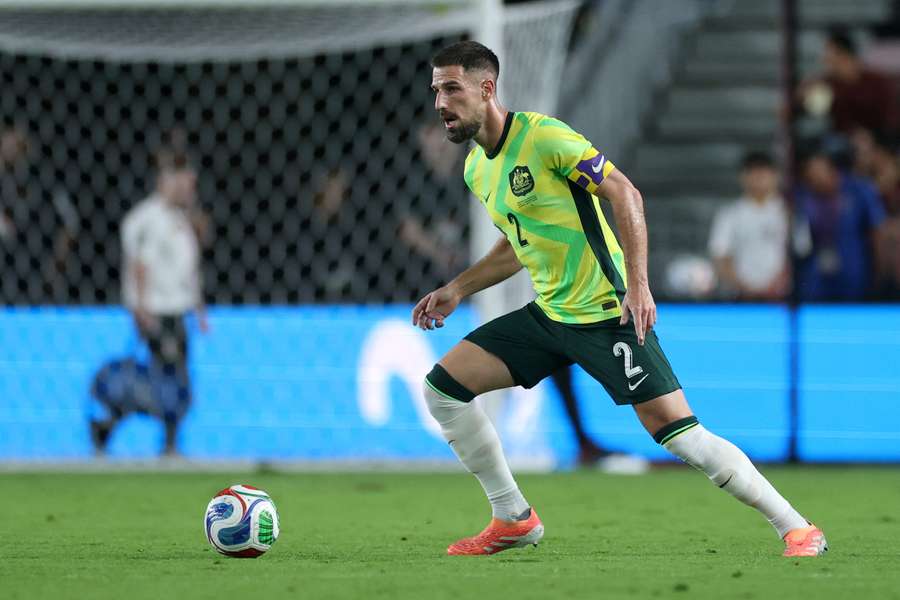 Milos Degenek in action for Australia against Venezuela at the weekend. Milos Degenek in action for Australia against Venezuela at the weekend.