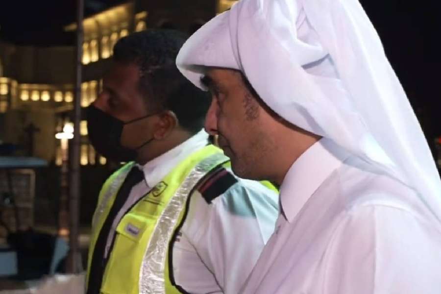 The Qatari authorities halted the live report