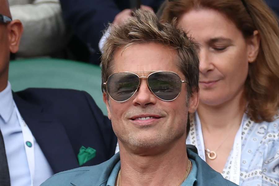 Brad Pitt não quis perder a final de Wimbledon