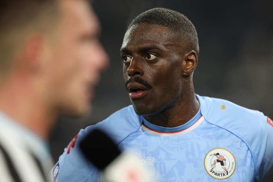 Sparta captain Bruno Martins Indi is left speechless after the 3-0 loss at Heracles