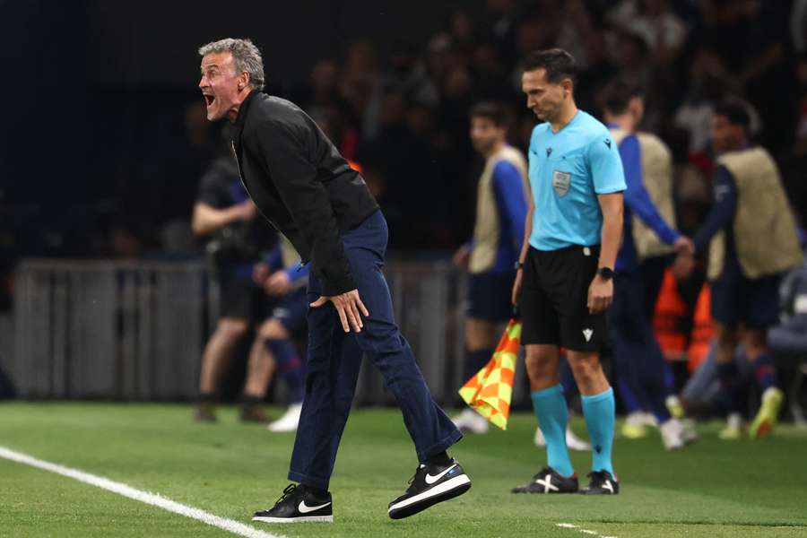 Luis Enrique au Parc des Princes ce mardi.