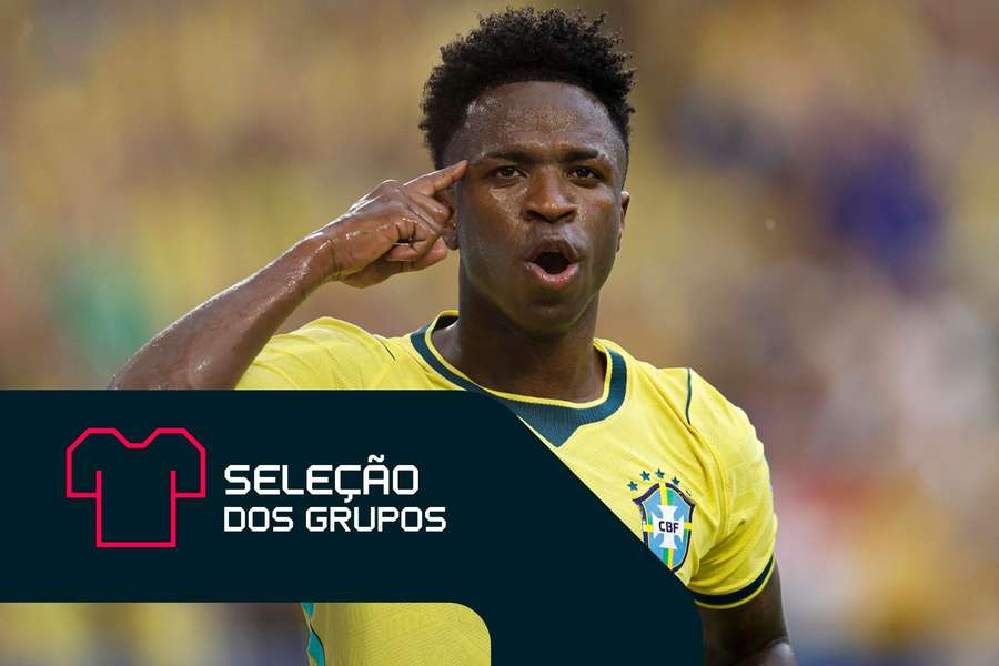Vini Jr. está na seleção da fase de grupos da Copa