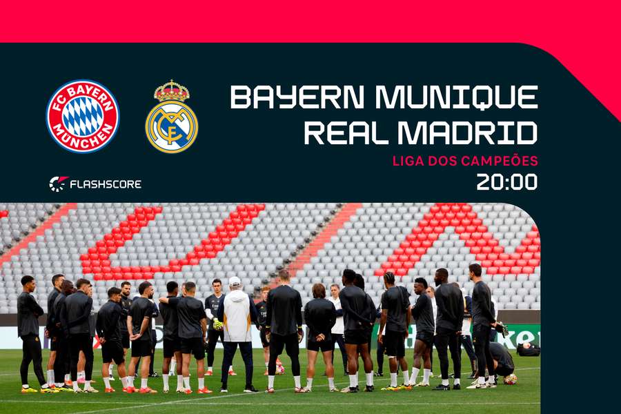 O Real Madrid desloca-se à Allianz Arena para a primeira mão das meias-finais.