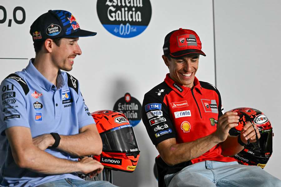 Alex Marquez insieme al fratello Marc a Jerez de la Frontera