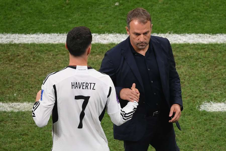Hansi Flick al termine della gara con la Costa Rica.