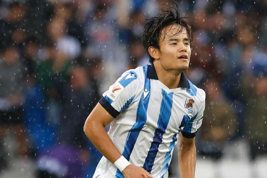 Real Sociedad vleugelspeler Takefusa Kubo