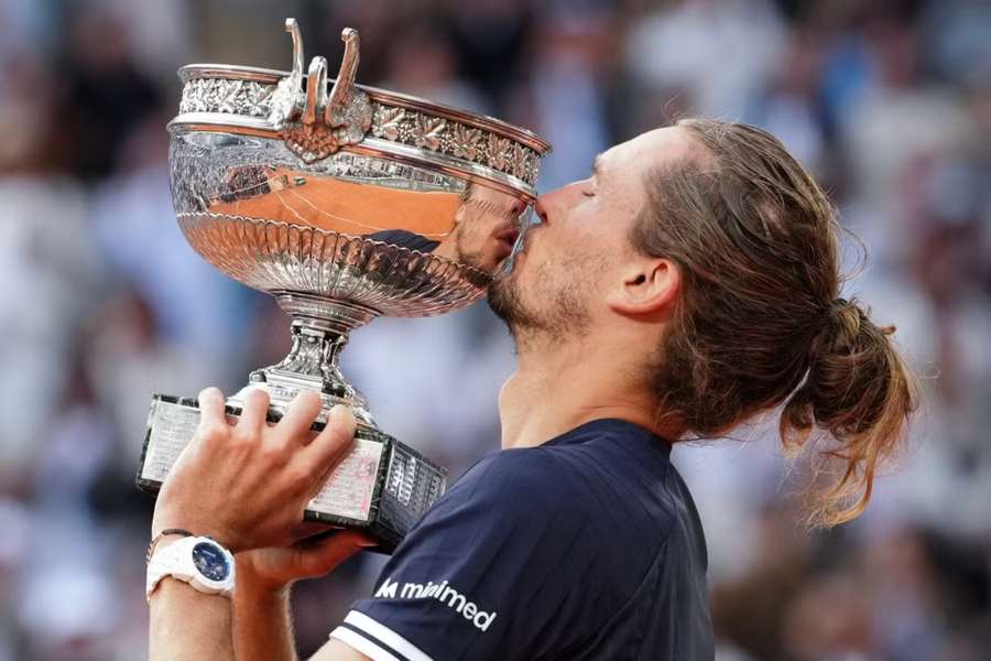 Zverev a jeho prvý Grand Slam v kariére. Zverev a jeho prvý Grand Slam v kariére.