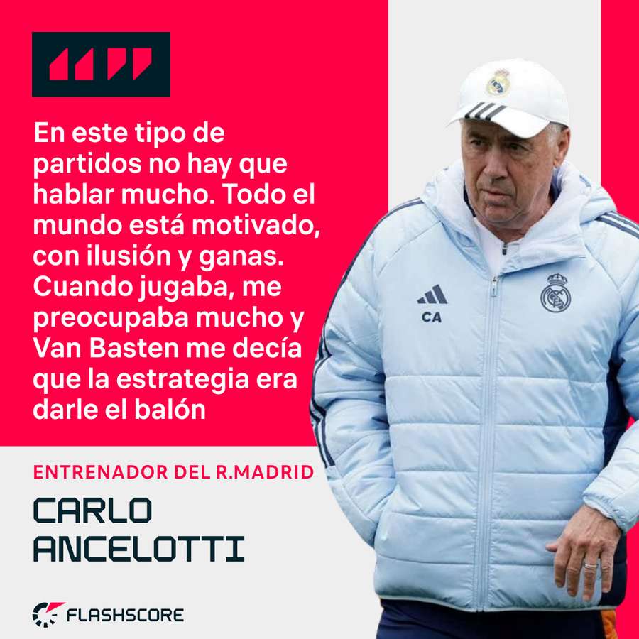 Las palabras de Carlo Ancelotti.