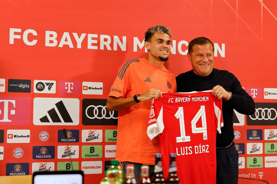 Luis Diaz, con el Bayern