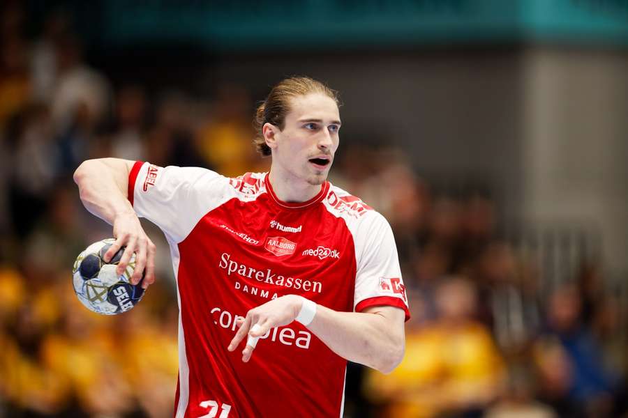 Knorr im Aalborg-Trikot Knorr im Aalborg-Trikot