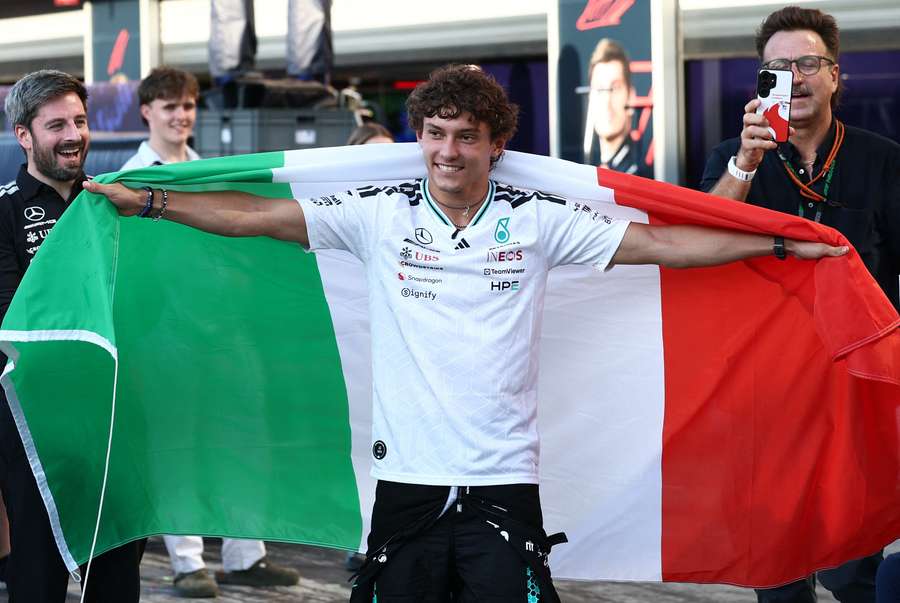 Kimi Antonelli dopo il trionfo Kimi Antonelli dopo il trionfo