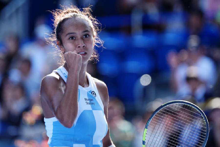 Fernandez celebrates winning her semi-final in Tokyo Fernandez celebrates winning her semi-final in Tokyo