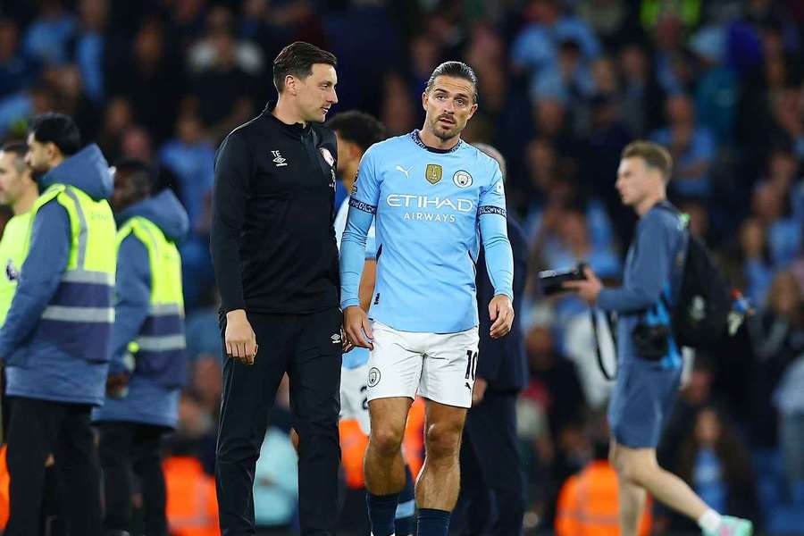 Jack Grealish, del Manchester City, al final del partido contra el Bournemouth.