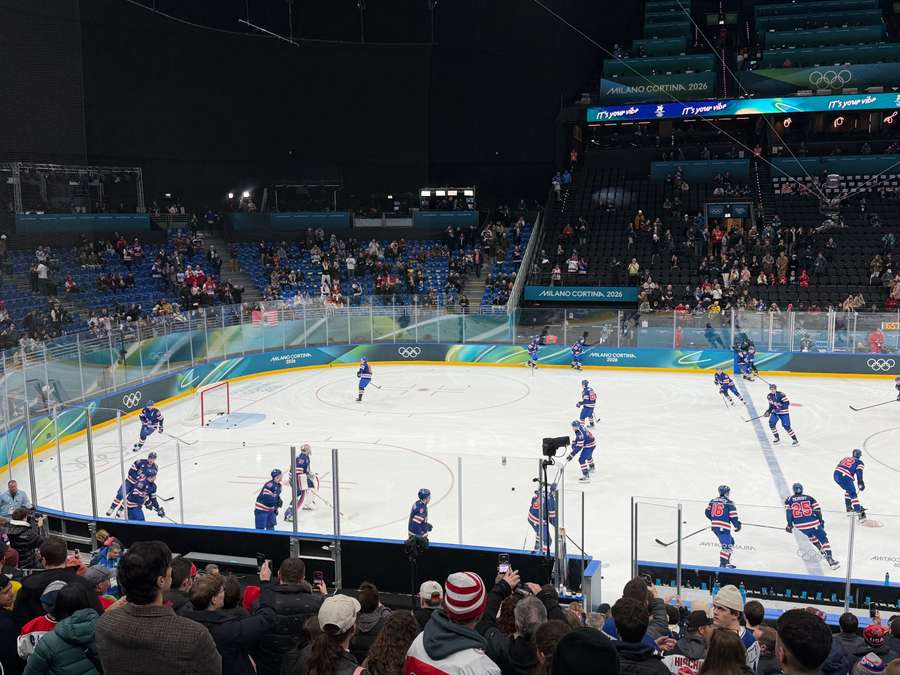 Rozbruslení před utkáním USA – Dánsko.