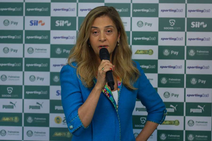 Leila Pereira, presidente do Palmeiras
