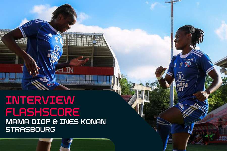 Interview Flashscore - Mama Diop et Ines Konan (Strasbourg) : "On doit être meilleure buteuse du championnat"