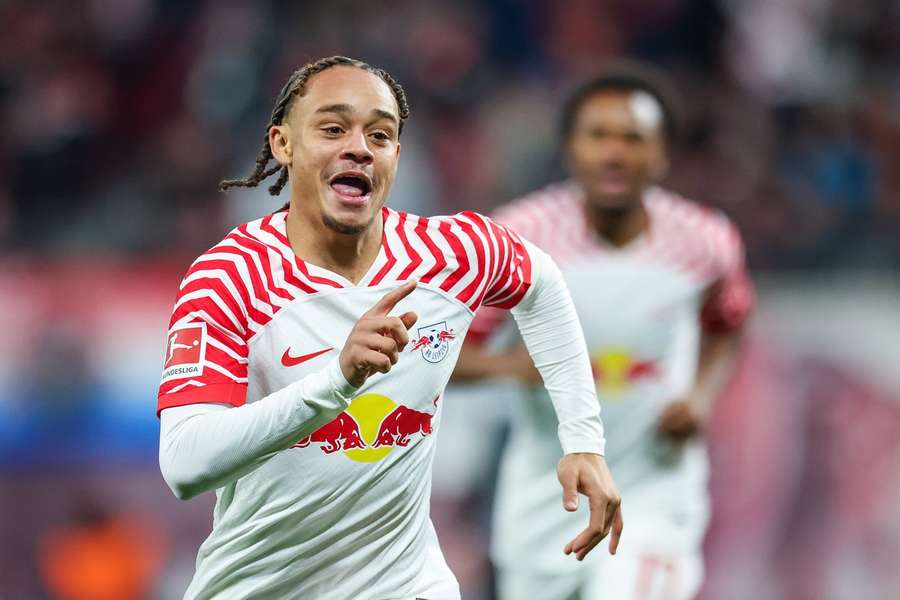 Xavi Simons opende de score voor RB Leipzig