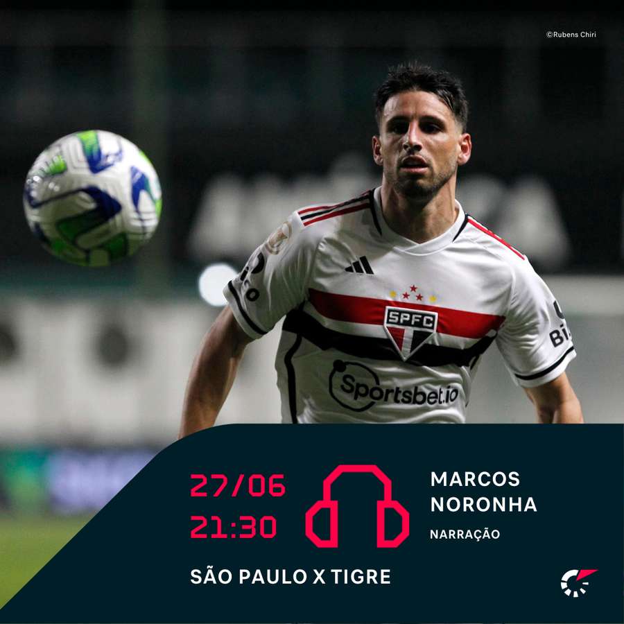 Marcos Noronha transmite São Paulo x Tigre no Flashscore