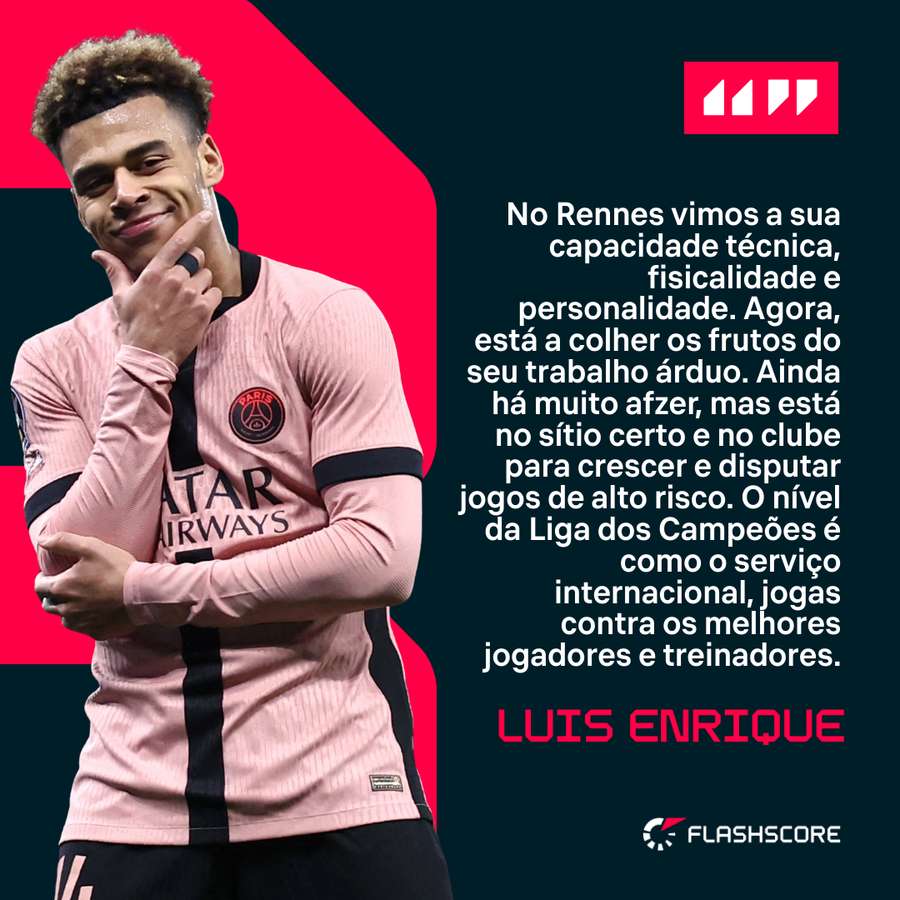 Luis Enrique sobre Désiré Doué