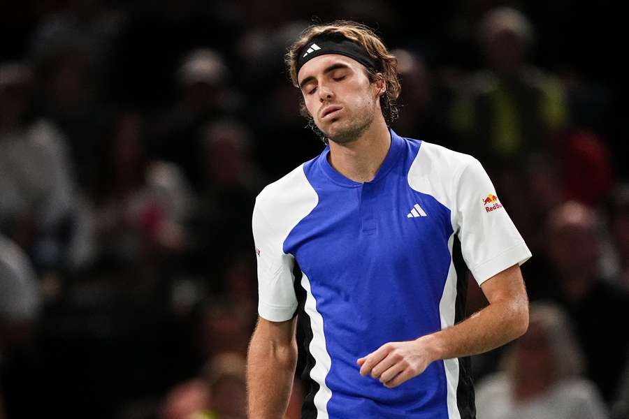 Tsitsipas durant le Masters 1000 de Paris.