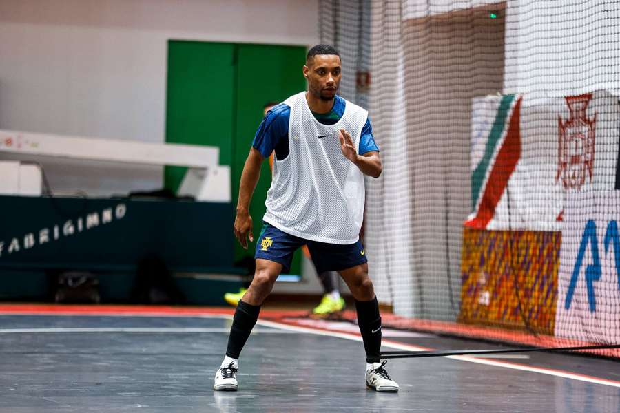 Pauleta em estágio com a seleção portuguesa de futsal