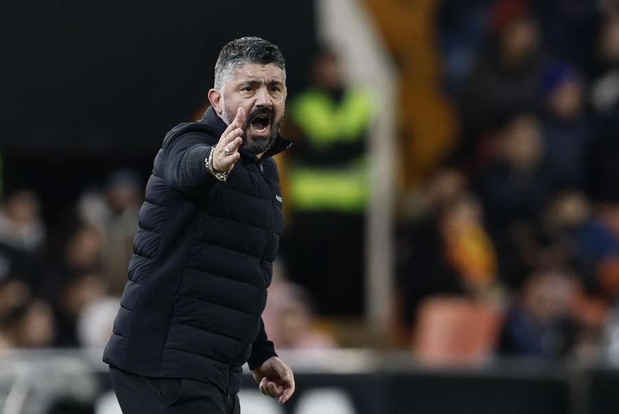 Gennaro Gattuso als coach van Valencia
