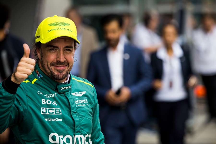 Alonso, contento con su P3 en la clasificación para la carrera