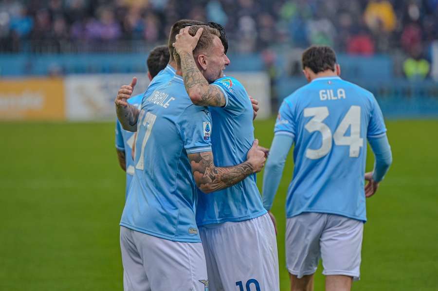 Immobile celebra su gol 200 en la Serie A
