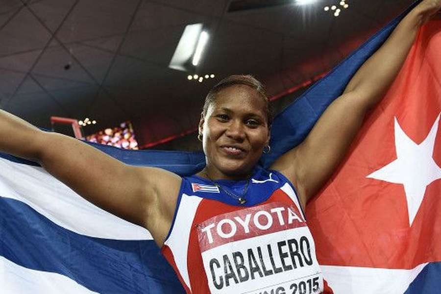 Denia Caballero ganhou prova de lançamento do peso