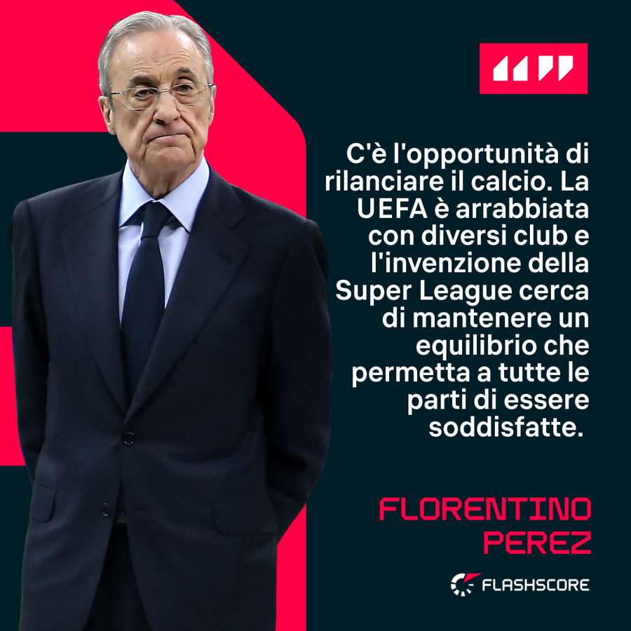 Florentino Pérez sulla Superliga Florentino Pérez sulla Superliga