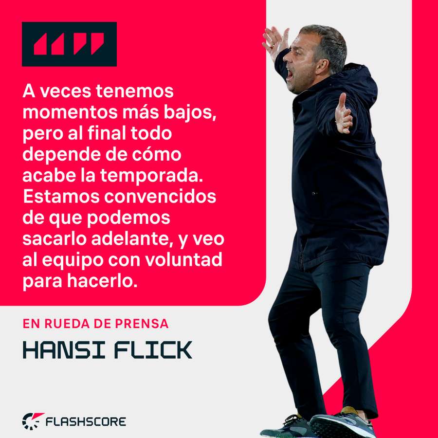 Las palabras de Hansi Flick. Las palabras de Hansi Flick.